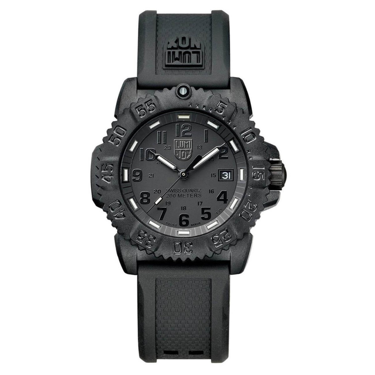 LUMINOX ブラック クォーツ腕時計 Luminox 7051 Blackout Women's Navy SEAL Colormark Dive Watch | eBay