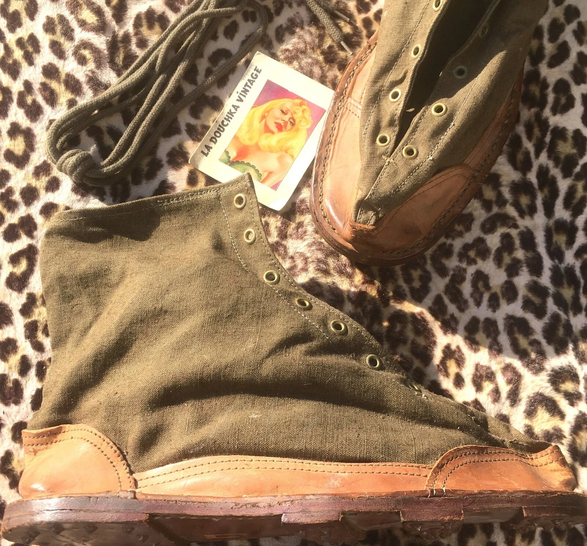 Canvas Vintage Boots for Men for sale | eBay