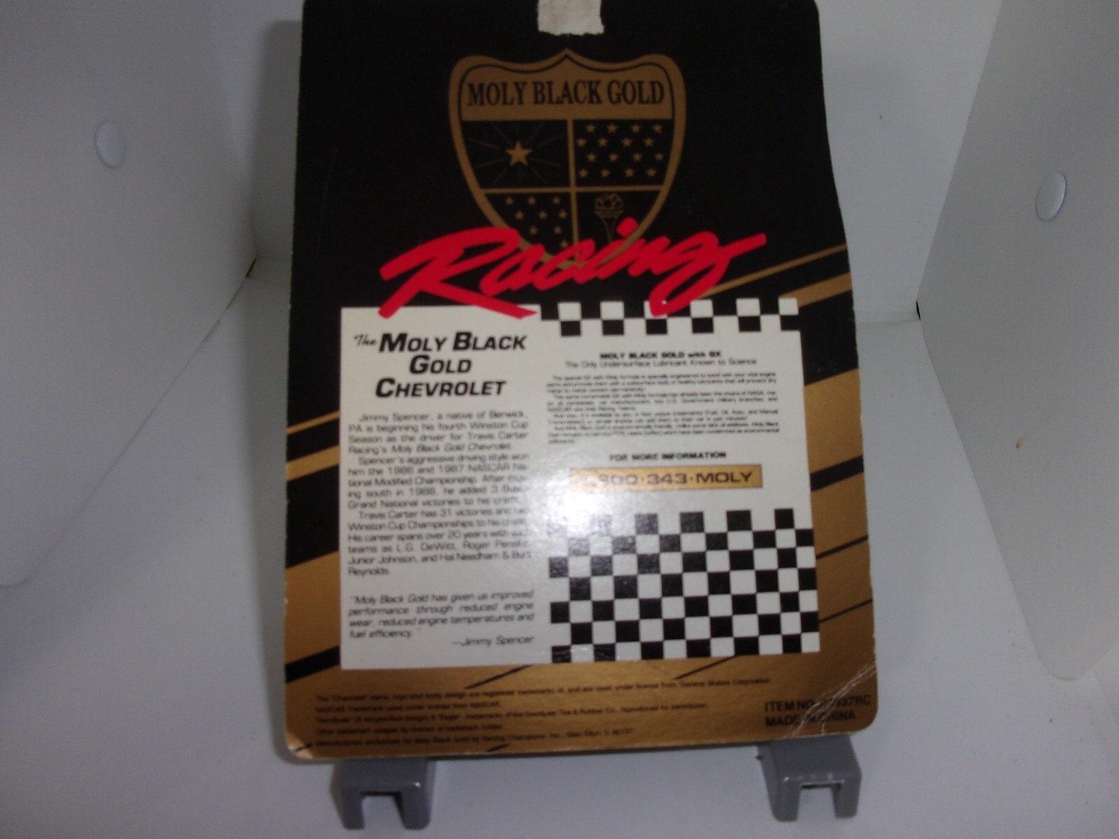 NASCAR Jimmy Spencer 98 Moly Black Gold Racing Team. Scale 164 NIC eBay