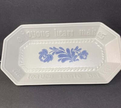 Pfaltzgraff Yorketown Vintage Bread Platter Stoneware Dish  A Joyous Heart  
