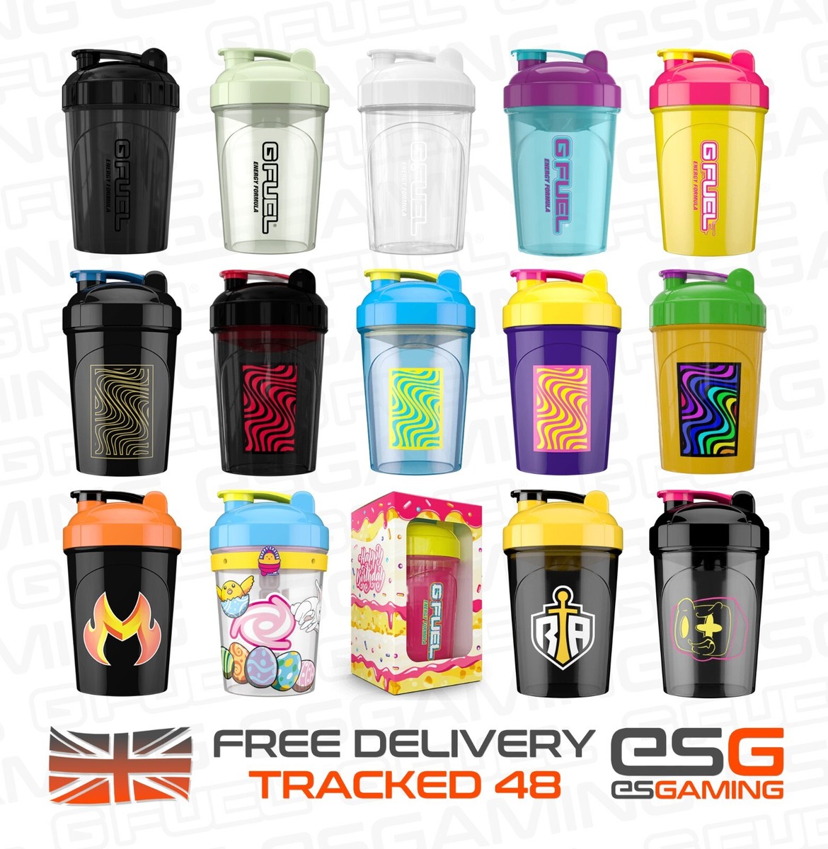 G Fuel Shaker Cups | 473ml Or 710ml | Bottles | UK Seller | GFUEL