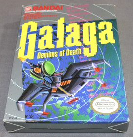 Galaga: Demons Of Death ~ Gioco originale Nintendo (NES, 1988) ~ Completo di scatola