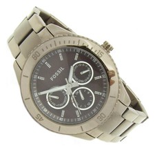 Fossil Damen Armbanduhr Chrono Edelstahl Kupfer Perlmutt ES-3021 5ATM B neu S229