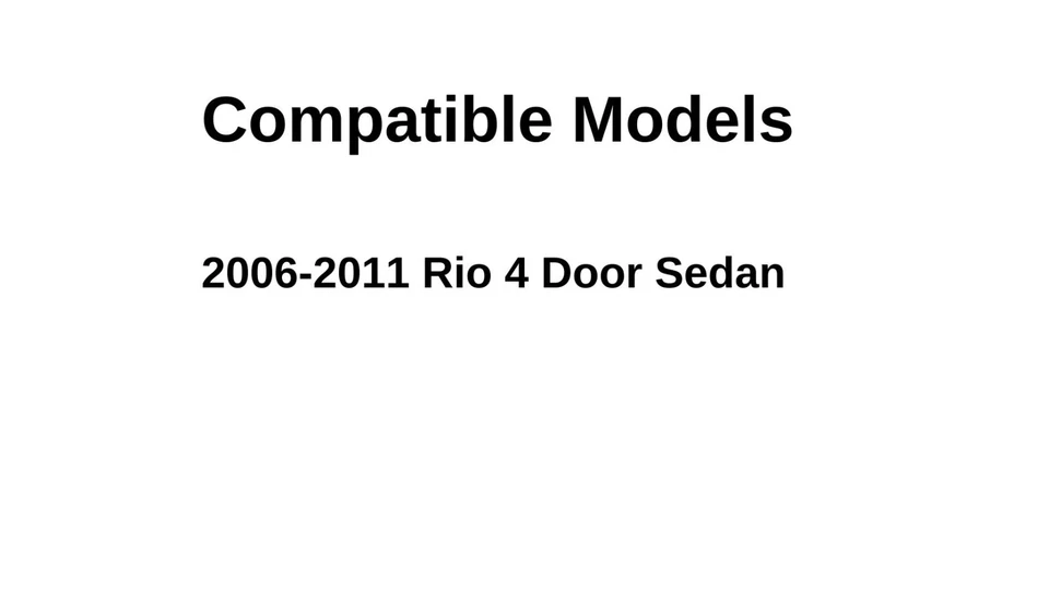 Se adapta a Kia Rio 2006-2011 sedán 4D lado del conductor ventana de ventilación trasera izquierda vidrio Foto 2 de 4