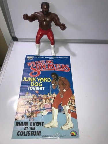 JUNK YARD DOG  1985 WWF LJN Wrestling Figure W POS...
