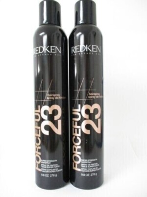 Redken Forceful 23 Super Strength Finishing Spray 9.8oz(Pack of 2)~NEW