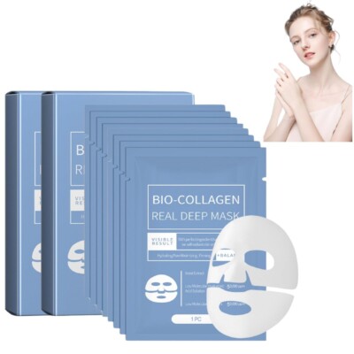 Bio Collagen Gesichtsmaske über Nacht, Real Deep Mask, Kollagen...
