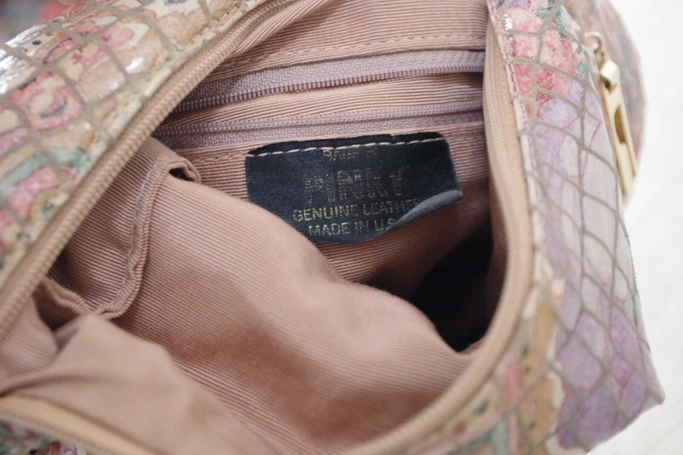 Pinky Multicolor Cuero Bolso de Hombro Monedero 10"x 12"x 3" Foto 3 de 3