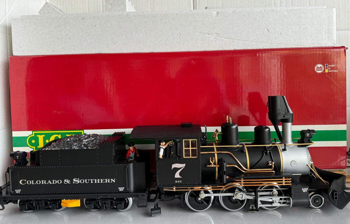 LGB 25192 - Colorado & Southern 2-6-0 Steam Locomotive #7 w/box LN