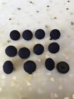 <!--F#f_0-->Aussie Made 12 X 11mm NAVY Knit Covered Shank Buttons Brand New<!--F/-->