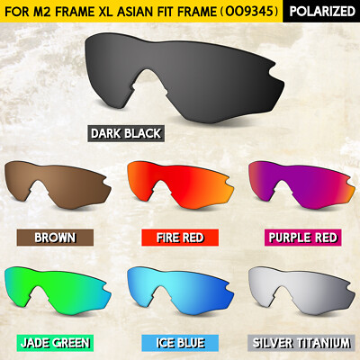 1.5MM POLARIZED Replacement lenses for Oakley M2 Frame XL Asian Fit OO9345 Frame
