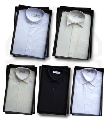 SIRRI Boys Formal Suit Shirts, Page Boy Wedding Prom Cotton Blend Kids Shirt