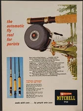 1968 Garcia Mitchell 710 Abumatic 170-150 & Fishing Rods Print Ad