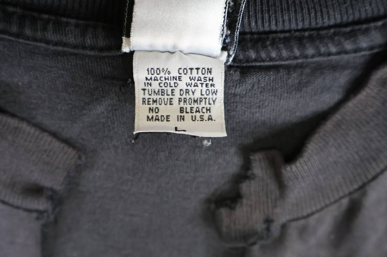 Vintage Chrome Hearts Scroll Logo Pocket T-Shirt Black USA Size L Ultra Rare thumbnail 7