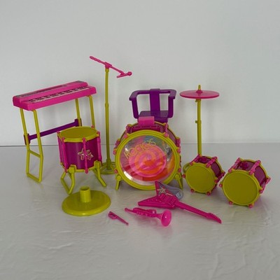 Mattel Barbie and the Rockers Live Concert 1986 Band Playset Drum Keyboard