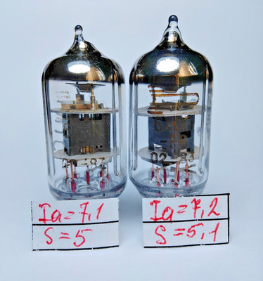 2 pcs 6J1P-EV New Voskhod Tube EF95 6F32 6AK7 5654 Matched Pair, Same Date 02.83