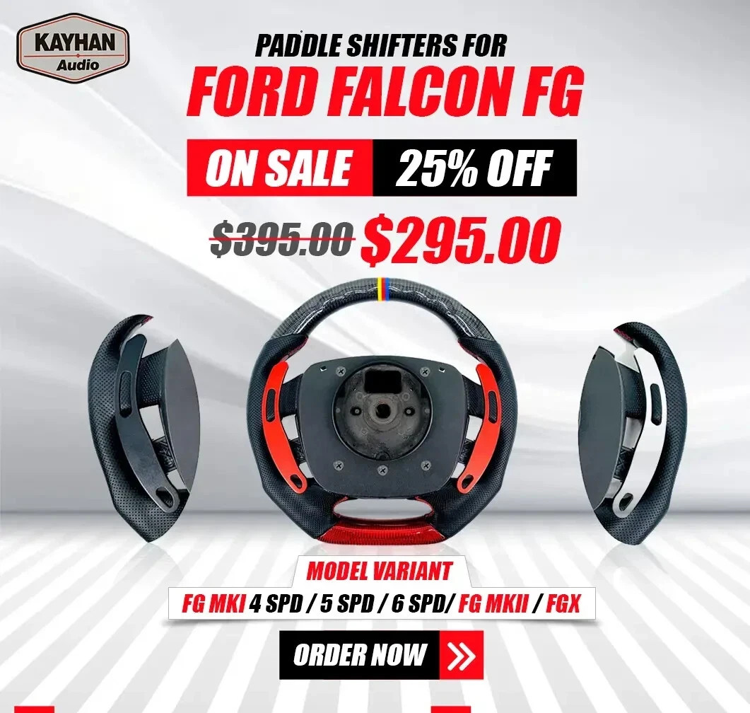 Paddle Shifters For FORD Falcon FG MK1/MK2/FG-X  (4SPD, 5SPD & 6SPD)