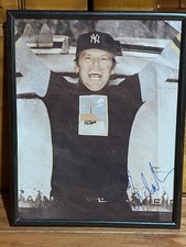 Jack Nicholson Authentic Signed 8x10 wearing New York Yankees Baseball Hat