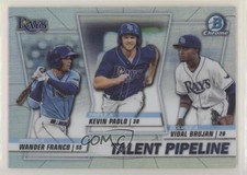 2020 Bowman Talent Pipeline Trios Chrome Wander Franco Kevin Padlo #TP-TBR 1s6