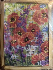Printed needlepoint kits Tapestry Canvas 30x40 cm Rto Wild Flowers