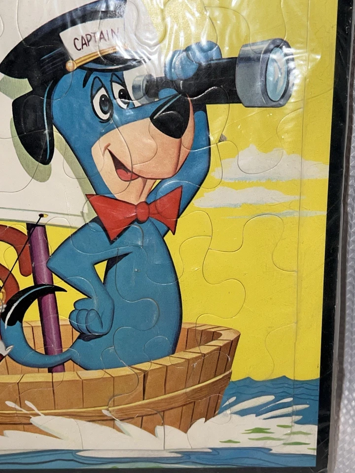 Rompecabezas bandeja marco Whitman Huckleberry Hound 1963 w101 vintage Foto 2 de 4