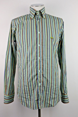 ETRO MILANO HERREN HEMD GR 39 SHIRT MAN CASUAL VINTAGE BAUMWOLLE ITALY LOGO