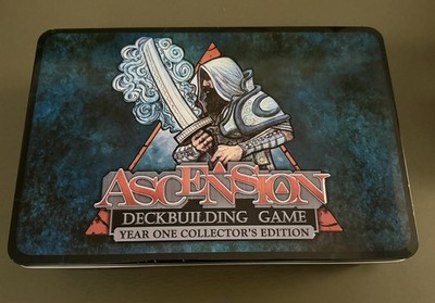 Ascension Year One Collectors Edition Tin Deck-Building Game - NEW - OPEN BOX