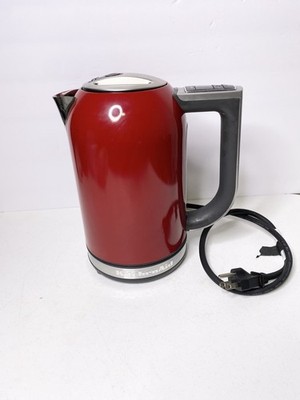 1.7 LITER KitchenAid ELECTRIC KETTLE Model KEK1722ER - EMPIRE RED Tested Rare