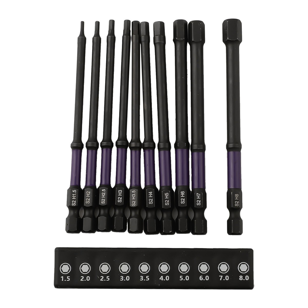 VEGA Schraubenschlüssel-Bits #10 – Professionelle Qualität, 1/4 Zoll Sechskantschaft, 5,1 Cm