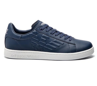 EA7 EMPORIO ARMANI Mens casual shoes sneakers Sizes 7-10 AUTHENTIC NEW Navy Blue