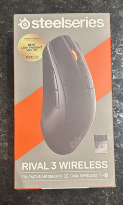 SteelSeries Rival 3 Gen 2 Wireless Optical Gaming Mouse Black -  NEW!