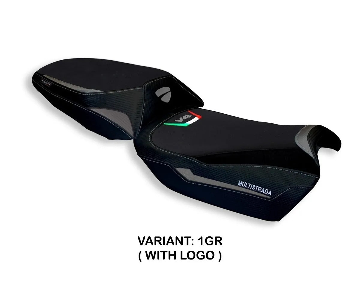Seat saddle cover Tokat Gray TPZ DUCATI MULTISTRADA V4 (SELLA NOR) 2021 2026 RJ