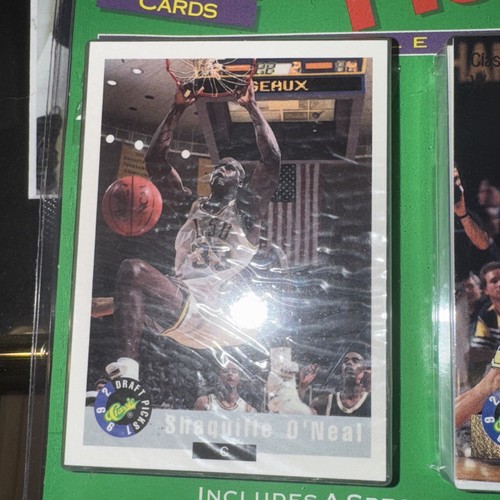 1992 Classic Draft Picks Basketball Shaquille O'Neal Christian Laettner Sealed - Picture 2 of 5