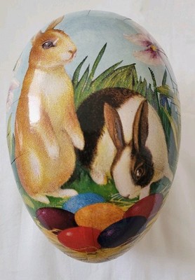 Williams-Sonoma Paper Mache Easter Bunny Egg Box Empty Nestler Made In Germany