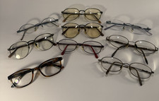 Lot of 9 Vintage Retro Glasses Eyeglasses Frame Great