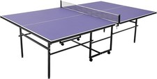 8ft Portable Folding Table Tennis Table Set Collapsible Ping Pong Table