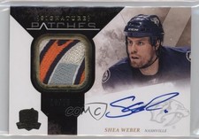 2010-11 Upper Deck The Cup Signature 16/75 Shea Weber #SP-SW Patch Auto HOF 0c3