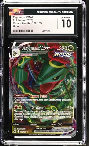 CGC 10 - 2023 Pokemon Crown Zenith Rayquaza VMAX #102