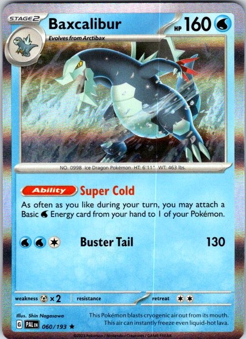 Pokemon | PAL | Baxcalibur - | 060/193 | NM Holo