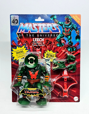 LEECH Masters of the Universe Mattel Origins Deluxe Action Figur US-Card moc
