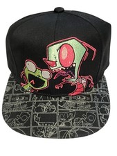 Alien Invader Zim Robot Gir Characters Nickelodeon Snapback Hat Cap Adult