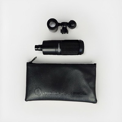 Audio-Technica AT2020 Cardioid Condenser Studio XLR Microphone - Black