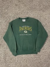 Vintage Green Bay Packers Sweatshirt Lee Sport Medium Green NFL Embroidered USA
