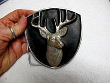 Vtg 2002 Bergamot Usa Pat 6.260.874 10146 Stag Hitch Cover Black Silver Deer