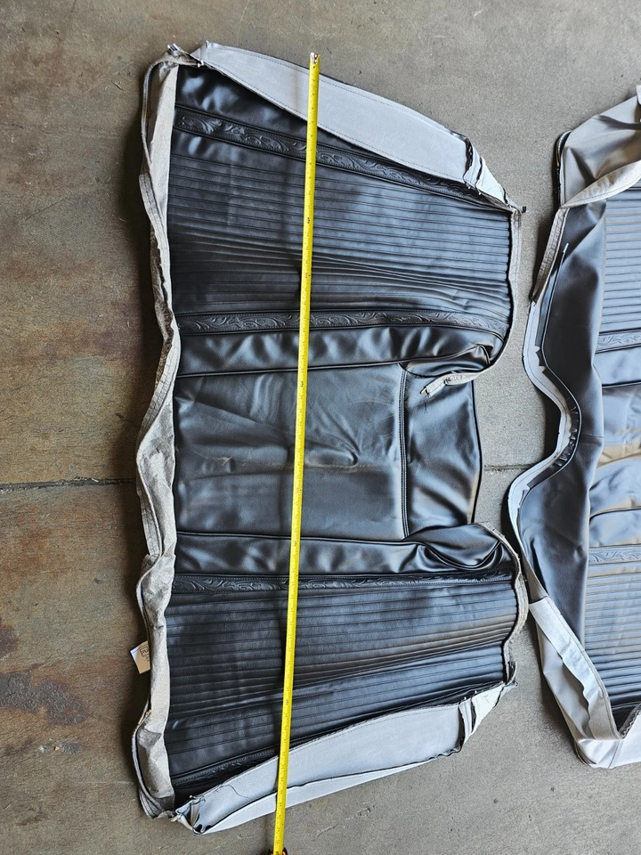 PUI 66KSR10C Hardtop Black Rear Bench Seat Cover for 1966 Plymouth Satellite - Image 3 of 4