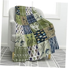 Fish Hunting Blanket Gifts for Men, Fishing Throw Blanket for 50"x60" Fish1