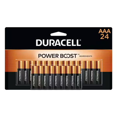Duracell Coppertop AAA Batteries Alkaline Triple A 24 Pack Long Lasting Power