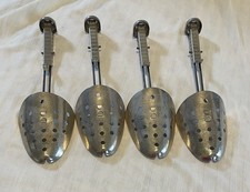 Lot of 4 Vintage EKCO Metal Adjustable Shoe Trees Shoe Stretchers Made in USA