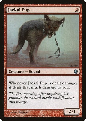 Jackal Pup Foil Premium Deck Series: Fire and Lightning LP MTG