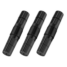 New Black 3x RJ45 Outdoor Shielded Network Ethernet Cable Extender Coupler